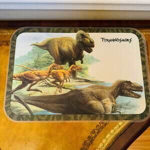 Tyrannosaurus Rex Washable USA Made Placemat Megalosaurus Velociraptor Jurassic